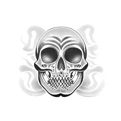 memento mori tattoo design idea