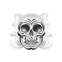 memento mori tattoo design idea