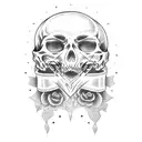 memento mori tattoo design idea