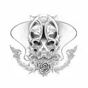 memento mori tattoo design idea