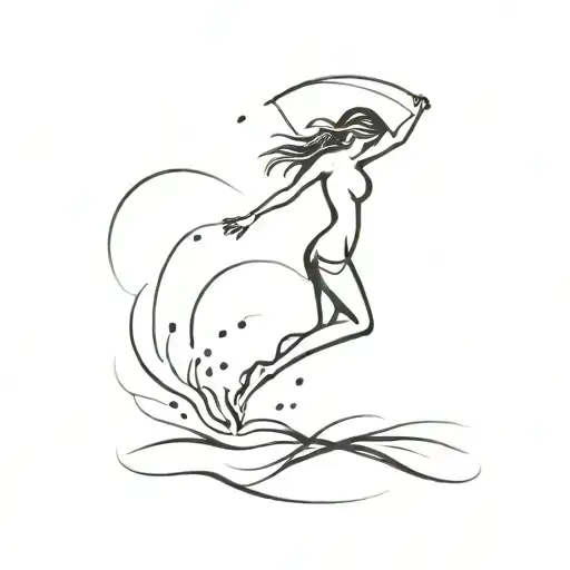 dancing in the rain  tattoo design idea