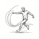 man dancing in the rain tattoo design idea