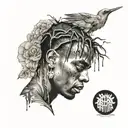 Travis scott tattoo design idea