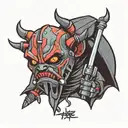death maul Star Wars tattoo design idea