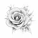 flores color tattoo design idea