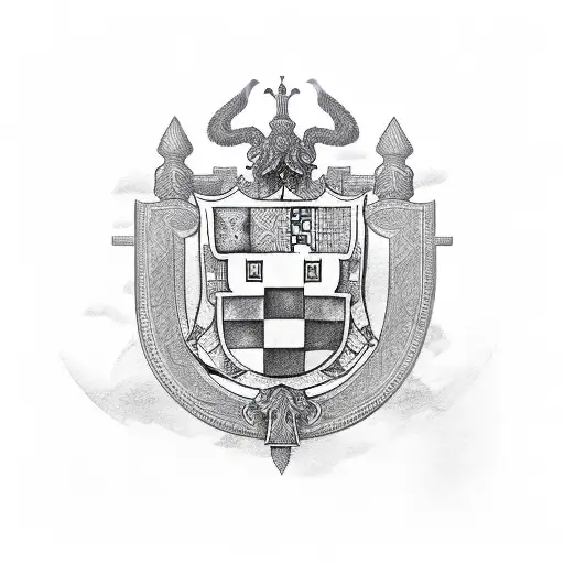 Croatian Crest tattoo design idea