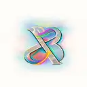 letter R with Priya name hidden in it tattoo design idea