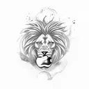 An apple transforming into a gaming console with lion paws as controllers tattoo design idea