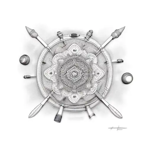 percussion tattoo design idea