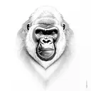 gorilla percussion drums tattoo design idea