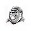 gorilla percussion drums tattoo design idea