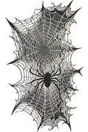 Spider Web tattoo design idea
