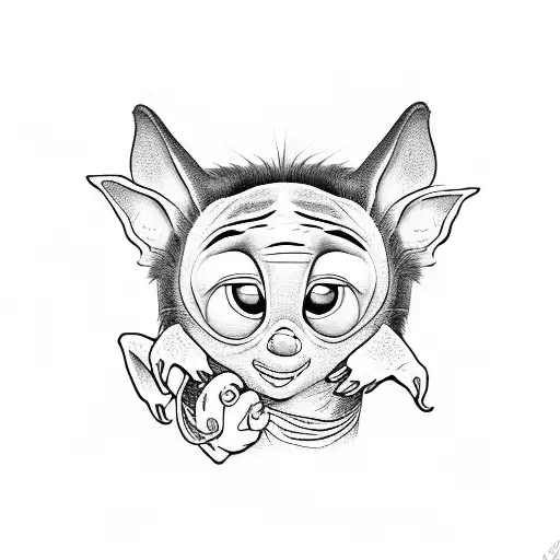 Stich and Dobby tattoo design idea