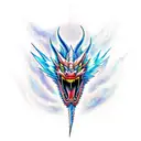 lightning dragon tattoo design idea