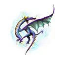 lightning dragon tattoo design idea