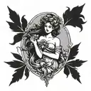 Aphrodite tattoo design idea
