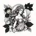 Aphrodite tattoo design idea