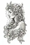 Aphrodite tattoo design idea