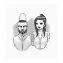 brother and sister tattoo to unite them forever to be together at all times. shows 2 opposite character types. displays  tattoo design idea