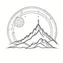 Persistence wanderer traveler  Love hermit mountain see shiva tattoo design idea
