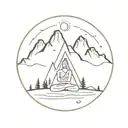 Persistence wanderer traveler  Love hermit mountain see shiva tattoo design idea