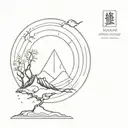 A wanderer who is persistent and hardworking  ,believes in shiva , finds joy in sea and mountains and nature.  tattoo design idea