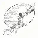 A wanderer who is persistent and hardworking  ,believes in shiva , finds joy in sea and mountains and nature.  tattoo design idea