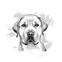 labrador tattoo design idea