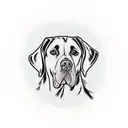 labrador tattoo design idea