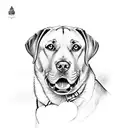 labrador tattoo design idea