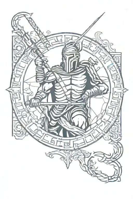 sparta tattoo design idea