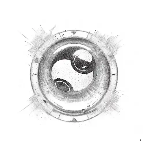 8 Ball tattoo design idea