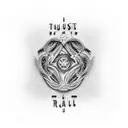 Trust Nobody  tattoo design idea