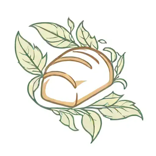 A delicate tattoo of a loaf of bread with a laurel wreath, symbolizing your role as the breadwinner and eldest in your family tattoo design idea