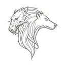 a three-headed dog that guards the exit from the underworld in Hades; the offspring of Typhon and Echidna. He prevents the dead from returning. tattoo design idea
