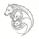 a three-headed dog that guards the exit from the underworld in Hades; the offspring of Typhon and Echidna. He prevents the dead from returning. tattoo design idea