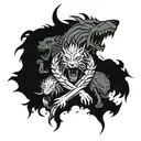 a three-headed dog that guards the exit from the underworld in Hades; the offspring of Typhon and Echidna. He prevents the dead from returning. tattoo design idea