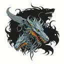 a three-headed dog that guards the exit from the underworld in Hades; the offspring of Typhon and Echidna. He prevents the dead from returning. tattoo design idea