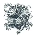 a three-headed dog that guards the exit from the underworld in Hades; the offspring of Typhon and Echidna. He prevents the dead from returning. tattoo design idea