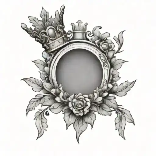 ROMAN WREATH AND CROWN tattoo design idea