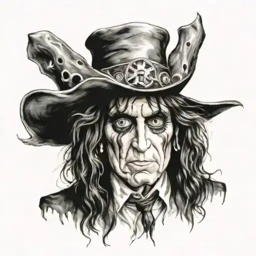 little tattoo of alice cooper tattoo design idea