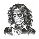 little tattoo of alice cooper tattoo design idea