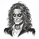 little tattoo of alice cooper tattoo design idea
