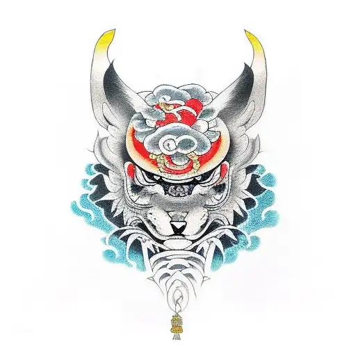 Totem animal tattoo design idea