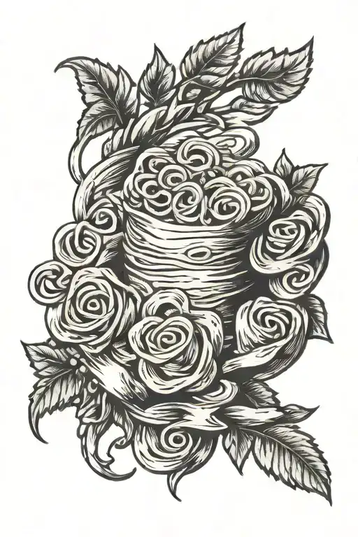Pasta tattoo design idea