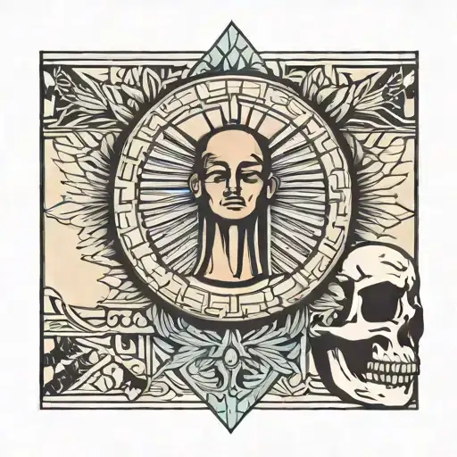 egyptian wrist cuff  tattoo design idea