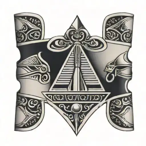 egyptian wrist cuff  tattoo design idea