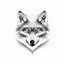 wolf and owl tattoo design idea