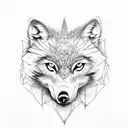 wolf and owl tattoo design idea