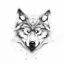 wolf and owl tattoo design idea